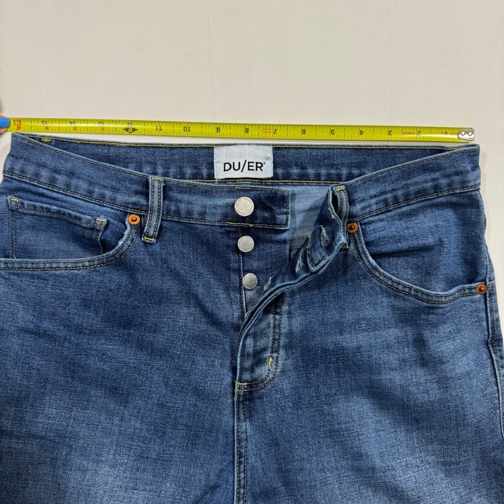 DUER Mens Performance Denim Jeans Pants 31x29 Button Fly Everyday Comfort Casual - Picture 7 of 11